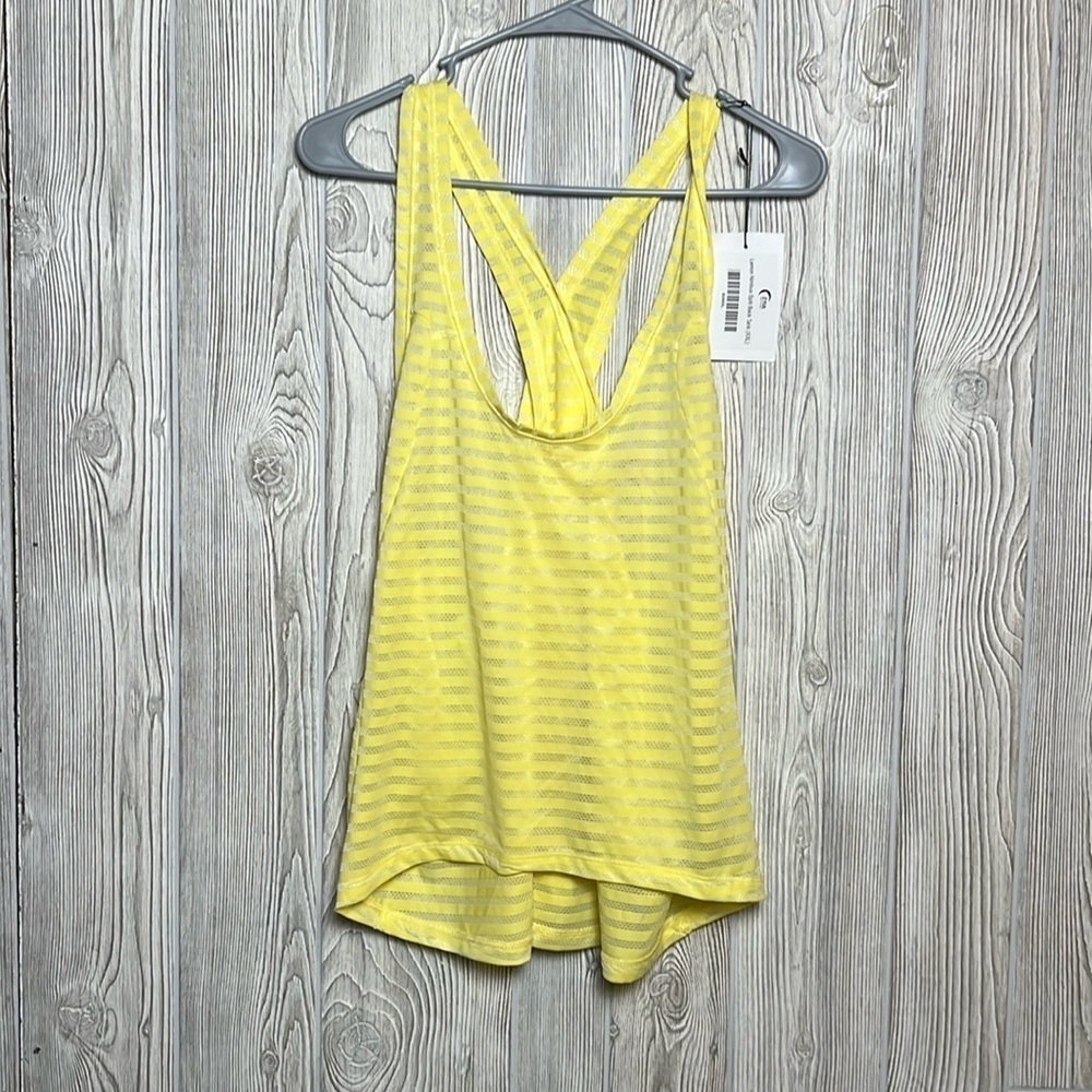 Women’s Zyia Active Lemon Nimbus Split Back Tank XXL NWT